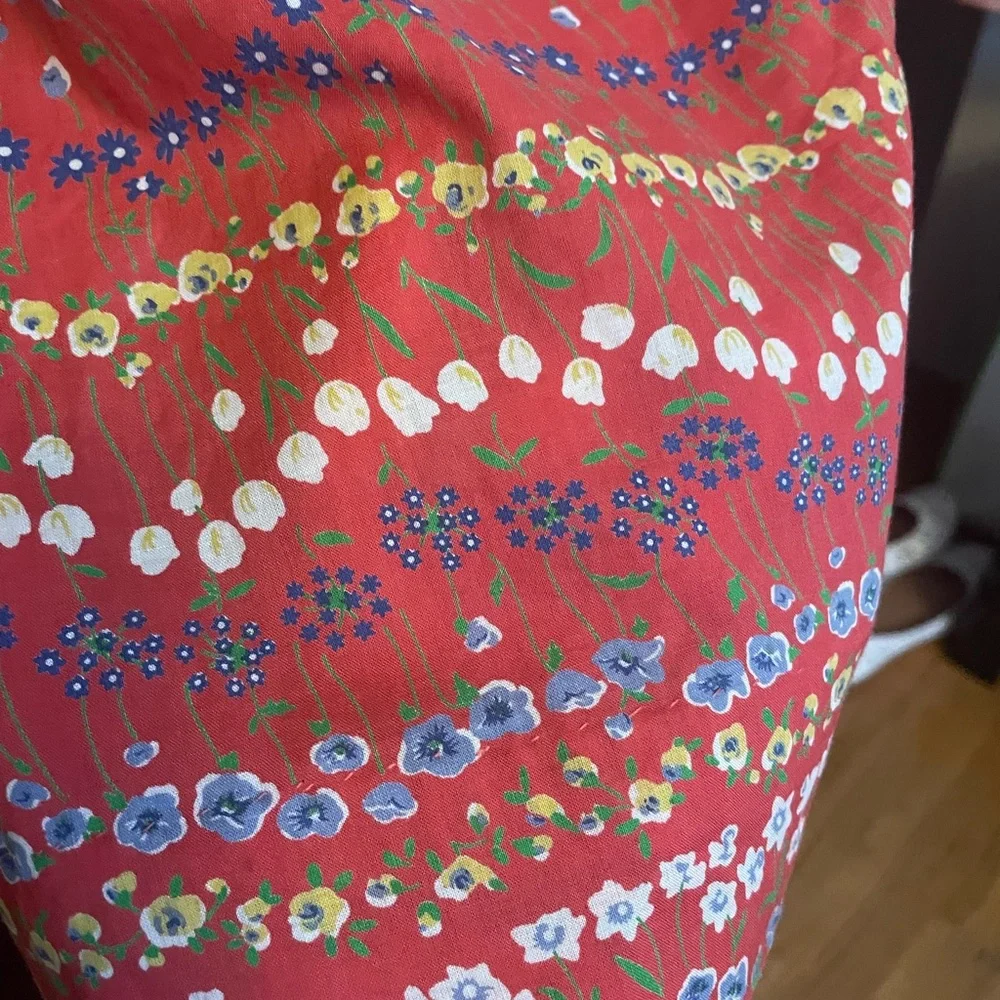 Vintage 1970s Does 1940s Floral Dress - Size Medium - Picture 11 of 11